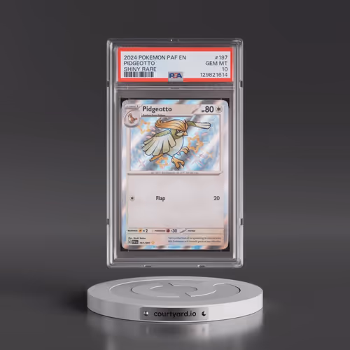 2024 Pokémon Paf EN-Paldean Fates #197 Pidgeotto - Shiny Rare (PSA 10 GEM MINT)
