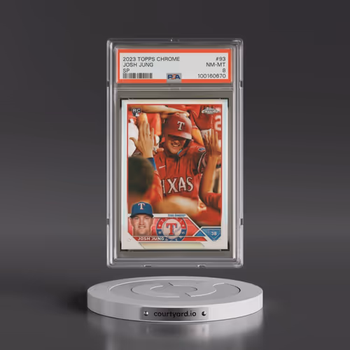 2023 Topps Chrome #93 Josh Jung - SP (PSA 8 NM-MT)