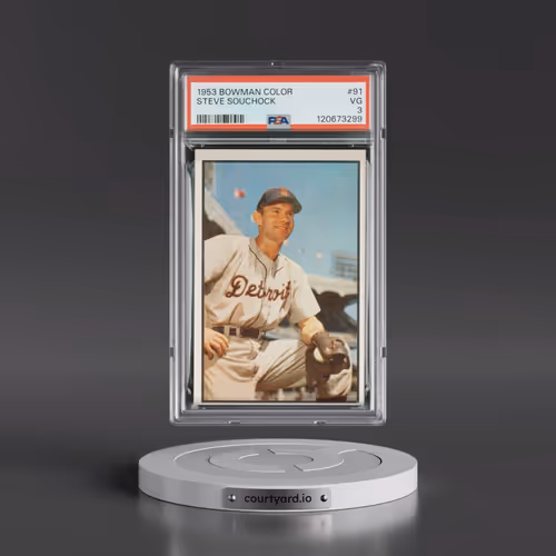1953 Bowman Color #91 Steve Souchock (PSA 3 VG)