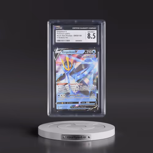 2017 Black Star Promos - Sword & Shield #SWSH108 Empoleon V - V Strikers Tin (Holo) (CGC 8.5 NM-MT+)
