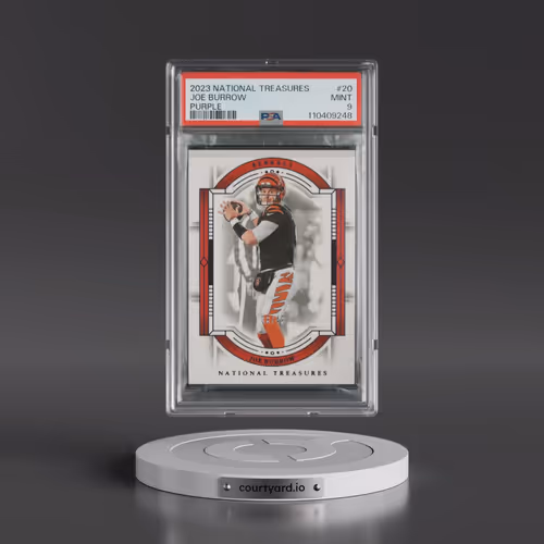 2023 Panini National Treasures #20 Joe Burrow - Purple (PSA 9 MINT)
