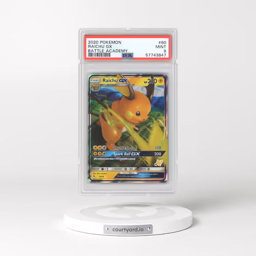 2020 Pokémon Battle Academy #60 Raichu GX - Holo (PSA 9 MINT)