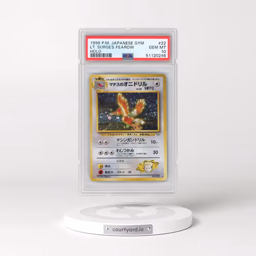 1998 Pokémon Gym #22 LT. Surge's Fearow - Holo (PSA 10 GEM MINT)