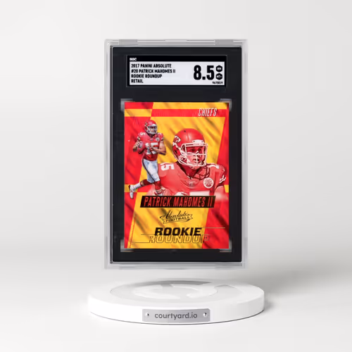 2017 Panini Absolute #20 Patrick Mahomes II - Rookie Roundup Retail (SGC 8.5 NM-MT+)