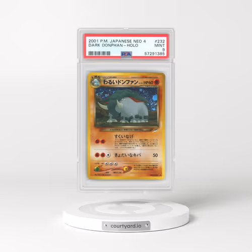 2001 Japanese Neo 4 #232 Dark Donphan - Holo (PSA 9 MINT)