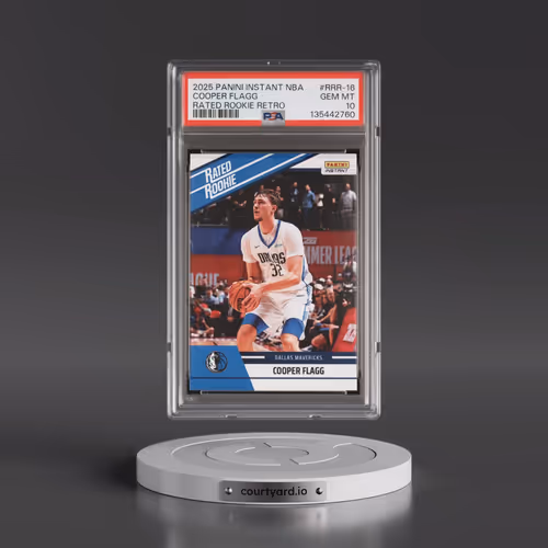 2025 Panini Instant NBA Rated Rookie Retro #RRR-16 Cooper Flagg (PSA 10 GEM MINT)