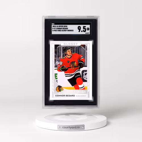 2023 Upper Deck #R-47 Connor Bedard - O-Pee-Chee Glossy Rookies (SGC 9.5 MINT+)