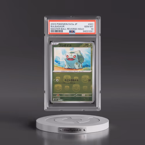 2023 Pokémon Sv2a-Pokemon 151 #001 Bulbasaur - Reverse Holo Master Ball (PSA 10 GEM MINT)