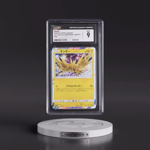 2019 Tag Team GX: Tag All Stars #043/173 Zapdos - Holo (CGC 9 MINT)