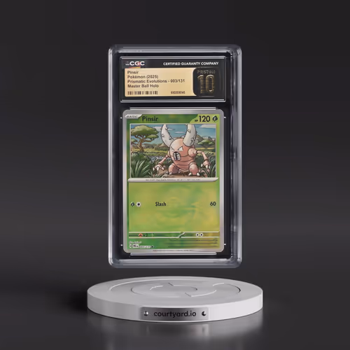 2025 Prismatic Evolutions - PRE EN #003/131 Pinsir - Master Ball Holo (CGC 10 PRISTINE)