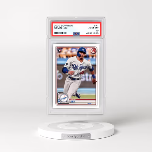 2020 Bowman #71 Gavin Lux (PSA 10 GEM MINT)