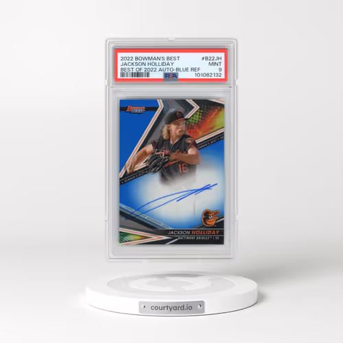 2022 Bowman's Best Best of 2022 Autographs #B22JH Jackson Holliday - Blue Refractor (PSA 9 MINT)