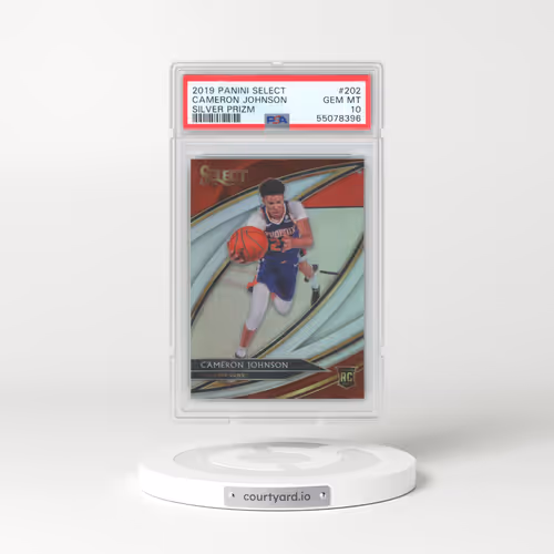 2019 Panini Select #202 Cameron Johnson - Silver Prizm (PSA 10 GEM MINT)
