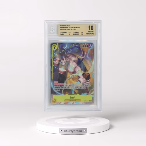 2023 One Piece Card Game Awakening of the New Era #OP05100 Enel ALT ART SR (BGS 10 PRISTINE)