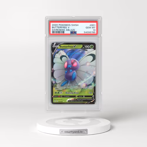 2020 Pokémon Sword & Shield Darkness Ablaze #001 Butterfree V - Holo (PSA 10 GEM MINT)