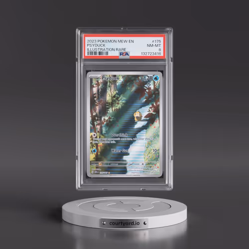 2023 Pokémon Mew EN-151 #175 Psyduck - Illustration Rare (PSA 8 NM-MT)