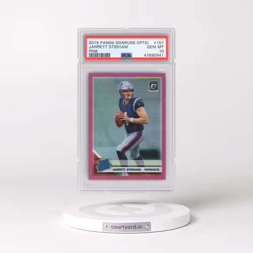 2019 Panini Donruss Optic #157 Jarrett Stidham - Pink (PSA 10 GEM MINT)