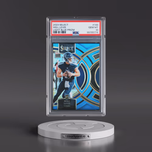 2023 Panini Select #148 Will Levis - Light Blue Prizm (PSA 10 GEM MINT)