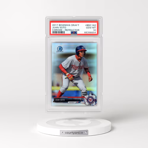 2017 Bowman Draft #BDC162 Juan Soto - Chrome-Refractor (PSA 10 GEM MINT)