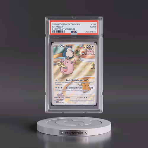 2024 Pokémon Twm EN-Twilight Masquerade #187 Chansey - Illustration Rare (PSA 9 MINT)