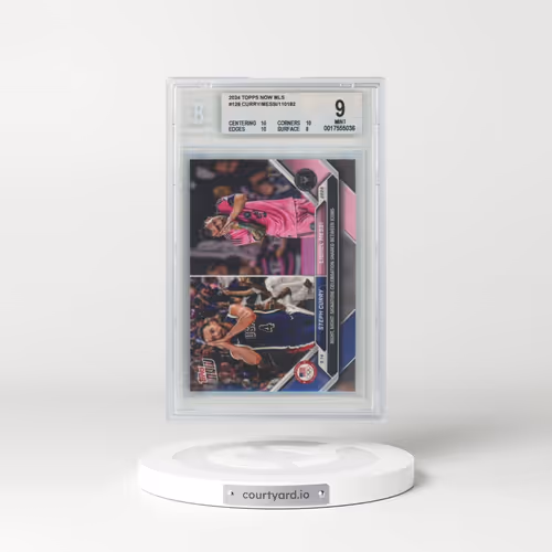 2024 Topps Now MLS #128 Lionel Messi/Steph Curry (BGS 9 MINT)