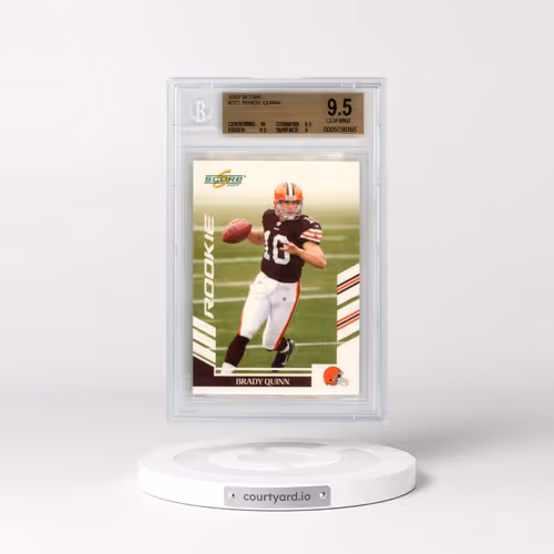 2007 Score #371 Brady Quinn (BGS 9.5 GEM MINT)