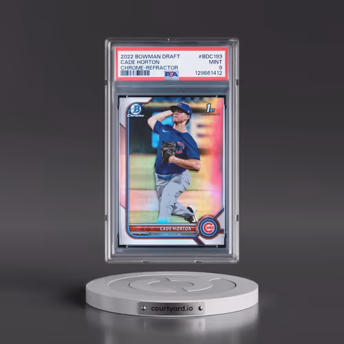 2022 Bowman Draft #BDC193 Cade Horton - Chrome-Refractor (PSA 9 MINT)