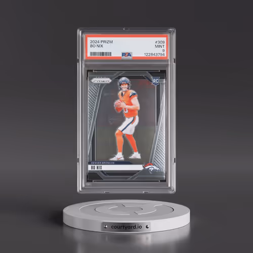 2024 Panini Prizm #309 Bo Nix (PSA 9 MINT)