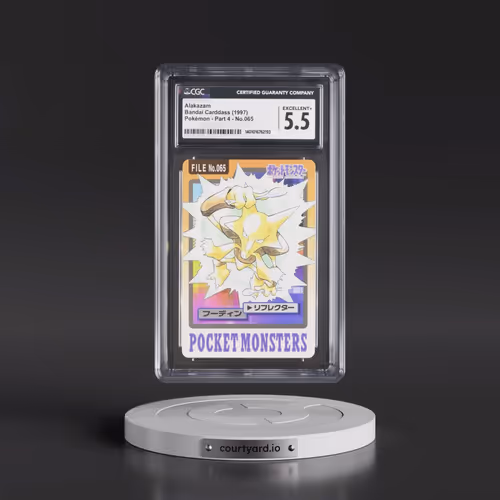 1997 (Pocket Monsters on Bottom) Part 4 #065 Alakazam (CGC 5.5 EX+)