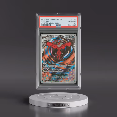 2023 Pokémon Par EN-Paradox Rift #205 Yveltal - Illustration Rare (PSA 10 GEM MINT)
