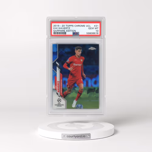 2019 Topps Chrome UEFA Champions League Sapphire Edition #21 Kai Havertz (PSA 10 GEM MINT)