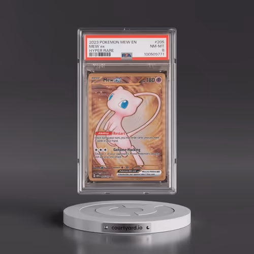 2023 Pokémon Mew EN-151 #205 Mew EX - Holo Hyper Rare (PSA 8 NM-MT)