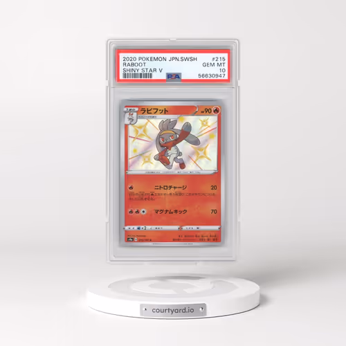 2020 Pokémon Sword & Shield Shiny Star V #215 Raboot (PSA 10 GEM MINT)