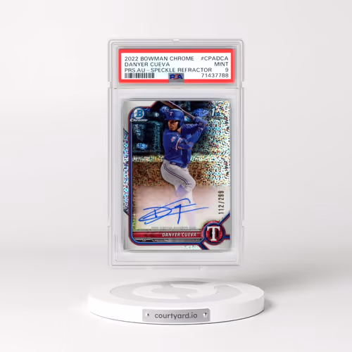2022 Bowman Chrome Prospect Autographs #CPADCA Danyer Cueva - Speckle Refractor (PSA 9 MINT)