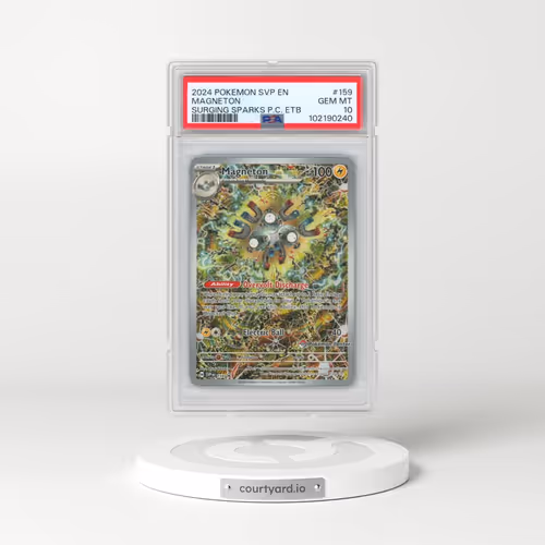2024 Pokémon Svp EN-SV Black Star Promo #159 Magneton - Surging Sparks Pokemon Center Elite Trainer Box (PSA 10 GEM MINT)