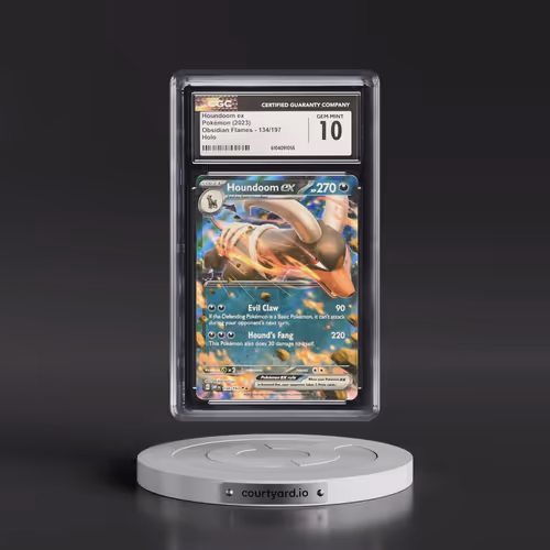 2023 Pokémon Obf EN-Obsidian Flames #134 Houndoom EX - Holo (CGC 10 GEM MINT)