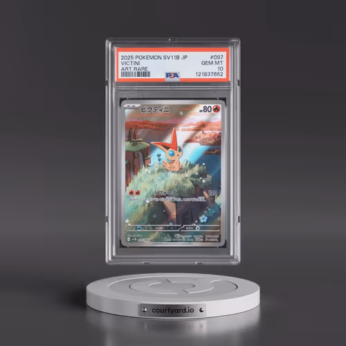 2025 Pokémon Sv11b-Black Bolt #097 Victini - Art Rare (PSA 10 GEM MINT)