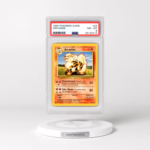 1999 Pokémon Game #23 Arcanine (PSA 8 NM-MT)