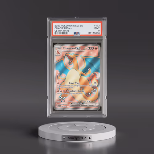 2023 Pokémon Mew EN-151 #183 Charizard EX - Holo Ultra Rare (PSA 9 MINT)