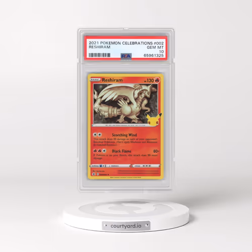 2021 Pokémon Celebrations #002 Reshiram (PSA 10 GEM MINT)