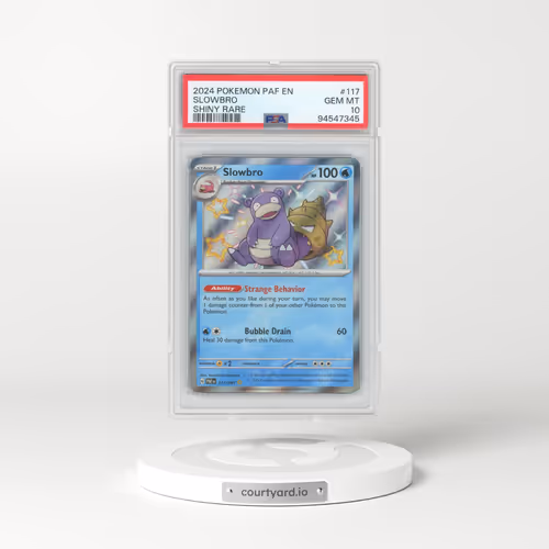2024 Pokémon Paf EN-Paldean Fates #117 Slowbro - Shiny Rare (PSA 10 GEM MINT)
