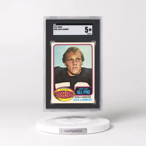 1976 Topps #220 Jack Lambert (SGC 5 EX)