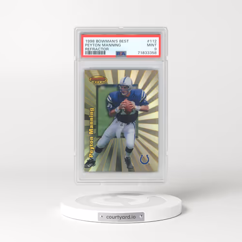 1998 Bowman's Best #112 Peyton Manning - Refractor (PSA 9 MINT)
