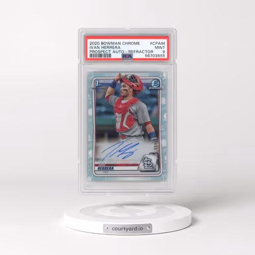 2020 Bowman Chrome Prospect Autographs #CPAIH Ivan Herrera - Refractor (PSA 9 MINT)