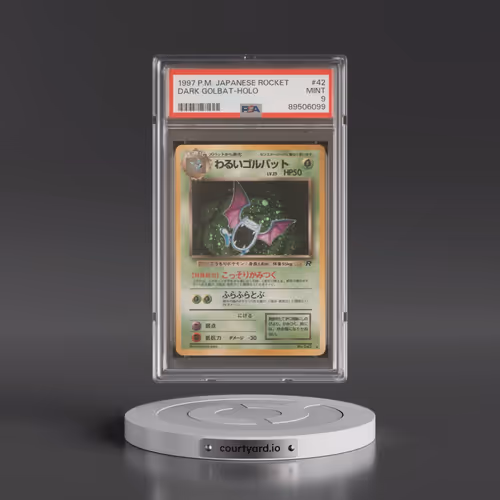 1997 Pokémon Rocket #42 Dark Golbat - Holo (PSA 9 MINT)