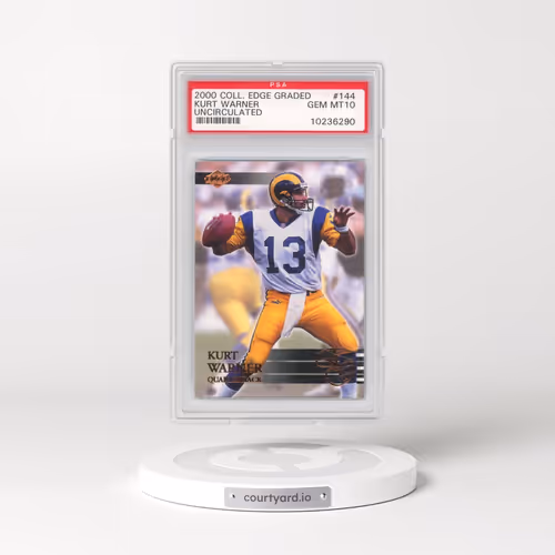 2000 Collector's Edge Graded #144 Kurt Warner - Uncirculated (PSA 10 GEM MINT)