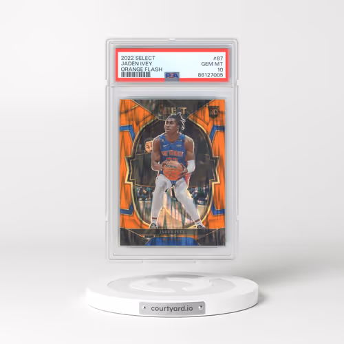 2022 Panini Select #87 Jaden Ivey - Orange Flash (PSA 10 GEM MINT)