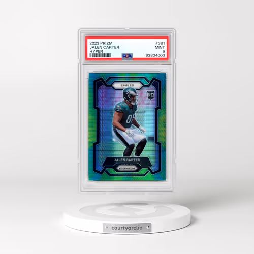 2023 Panini Prizm #381 Jalen Carter - Hyper Prizm (PSA 9 MINT)
