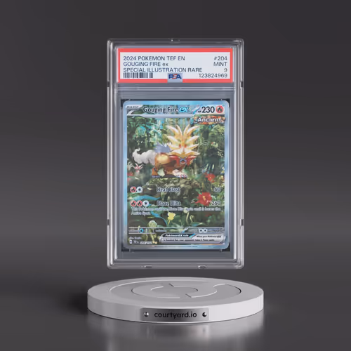 2024 Pokémon Tef EN-Temporal Forces #204 Gouging Fire EX - Holo Special Illustration Rare (PSA 9 MIN
