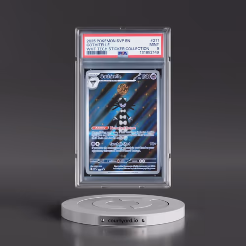 2025 Pokémon Svp EN-SV Black Star Promo #211 Gothitelle - White Flare Tech Sticker Collection (PSA 9